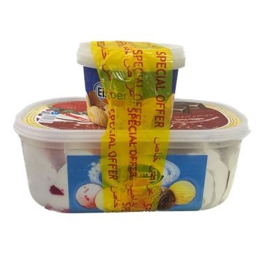 آيسبيرغ آيس كريم شوكولاتة وحليب 2.5  لتر   0.5 لتر مجانا