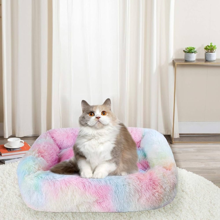 Washable Pet bed malti color 60 cm