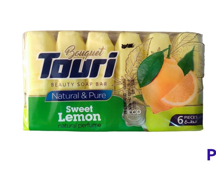 Touri soap bar lemon 6 pcs