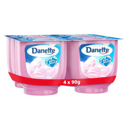 Danette cotton candy 90 g 4 pieces