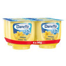 Danette vanilla dessert 90 g 4 pieces