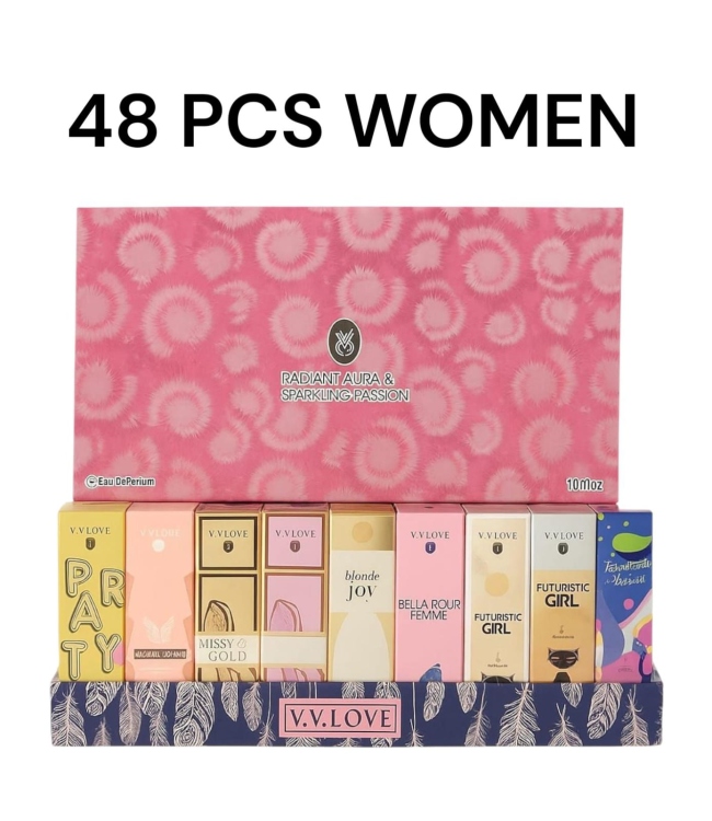 ستاند عطور نسائية من v.v.love  بحجم 30 مل عدد 48