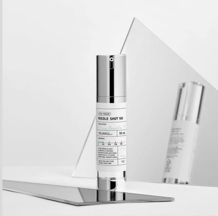 الإبر الدقيقة من شركة VT cosmetics الكورية ✨️    reedle shot 100🩶✨️