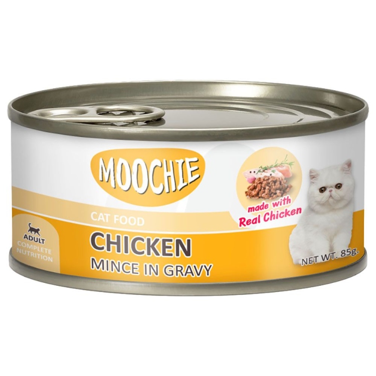 Moochie Cat Wet Food with Chicken Mince in Gravy 85 g