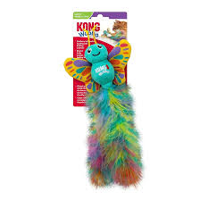 KONG Wubba Cat Toy – Catnip-Infused, Crinkle and Rattle Sound & Feathery Tails for Batting, Pouncing & Interactive Play (Butterfly)