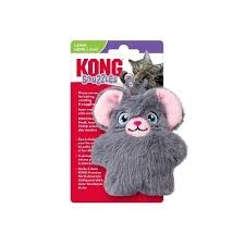 KONG Cat Snuzzles Mouse Cat Animal Toy - Brown