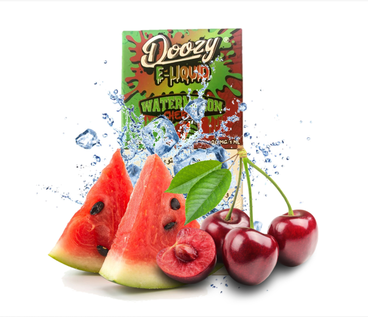 Doozy Juice  - Watermelon Cherry Ice - SaltNic -  Vape Juice - 10ml - 20mg Nicotine 