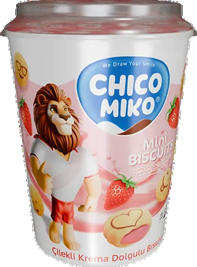 شيكو ميكو كاسات فراولة 125غ