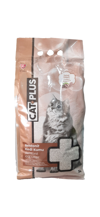 cat plus cat litter with coffee scented 5L
