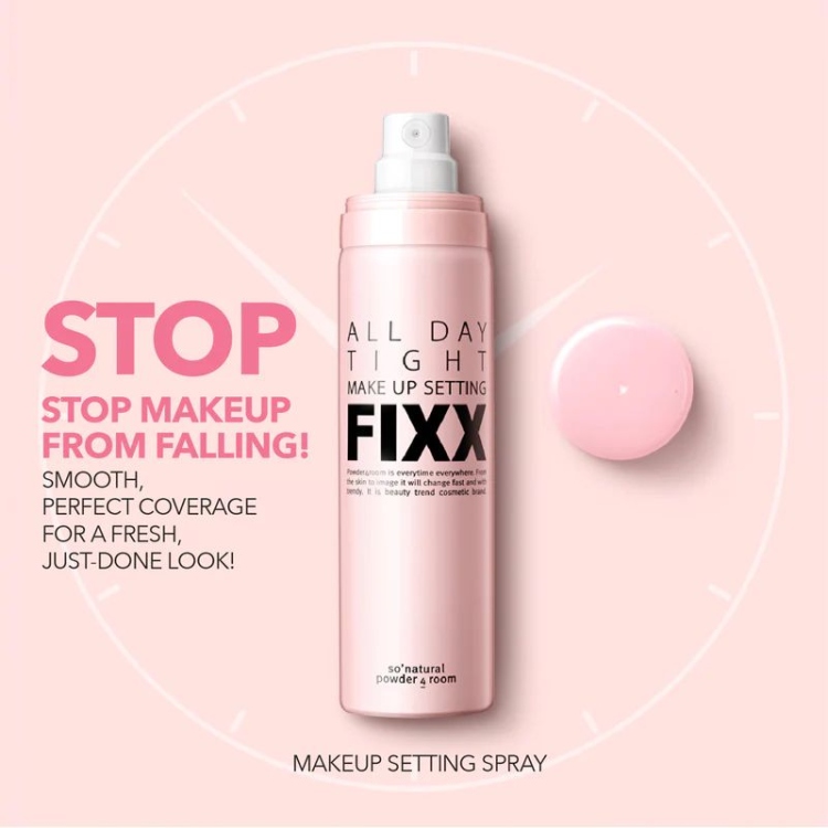 All Day Tight Make Up Setting Fixer Mist , مثبت مكياج الكوري