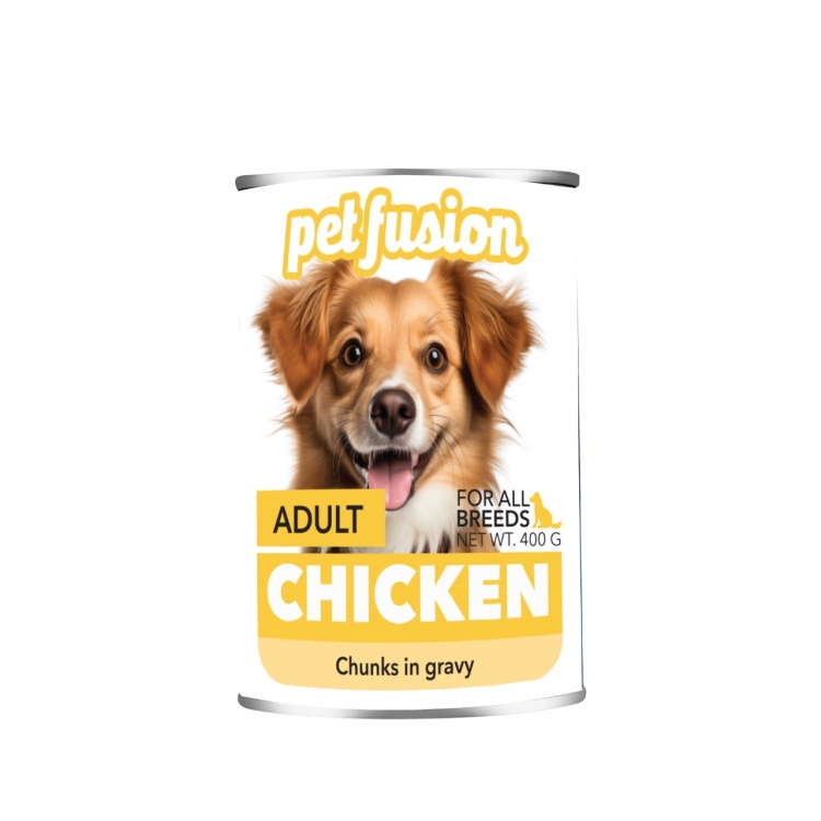 PET FUAJON WET FOOD CHICKEN DOG  400G  الصندوق يحتوي على 12 حبة 