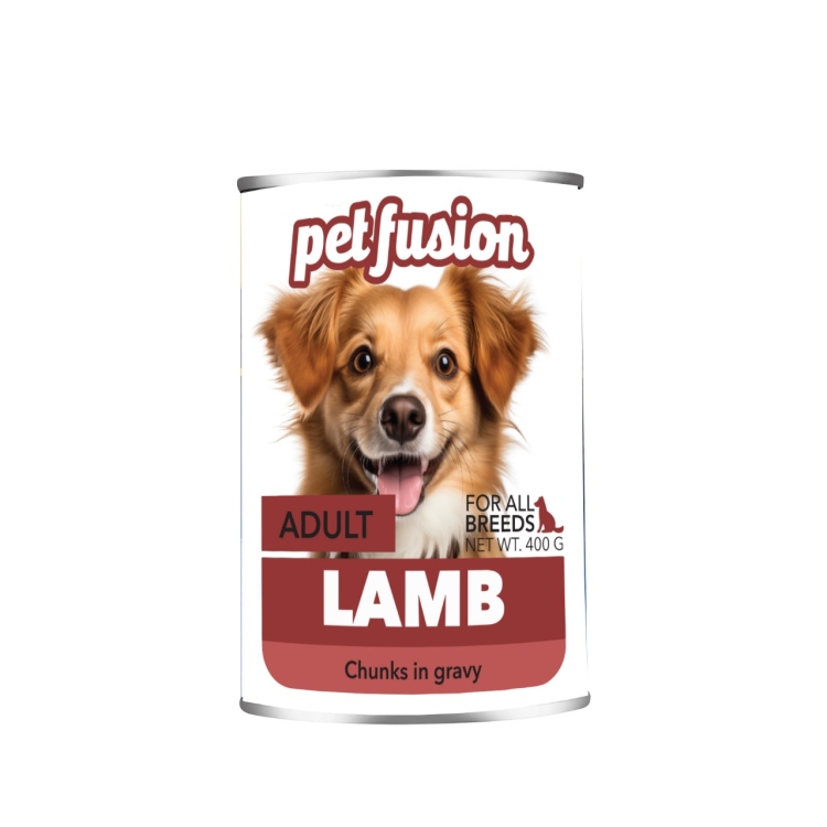 PET FUAJON WET FOOD DOG LAMB  400G  الصندوق يحتوي على 24 حبة 