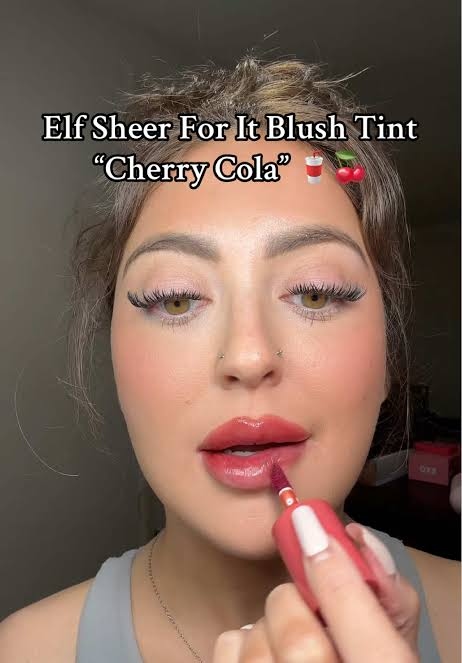 Elf Sheer For It Blush Tint, Multi-Use, Long-Lasting Lip & Cheek Makeup 