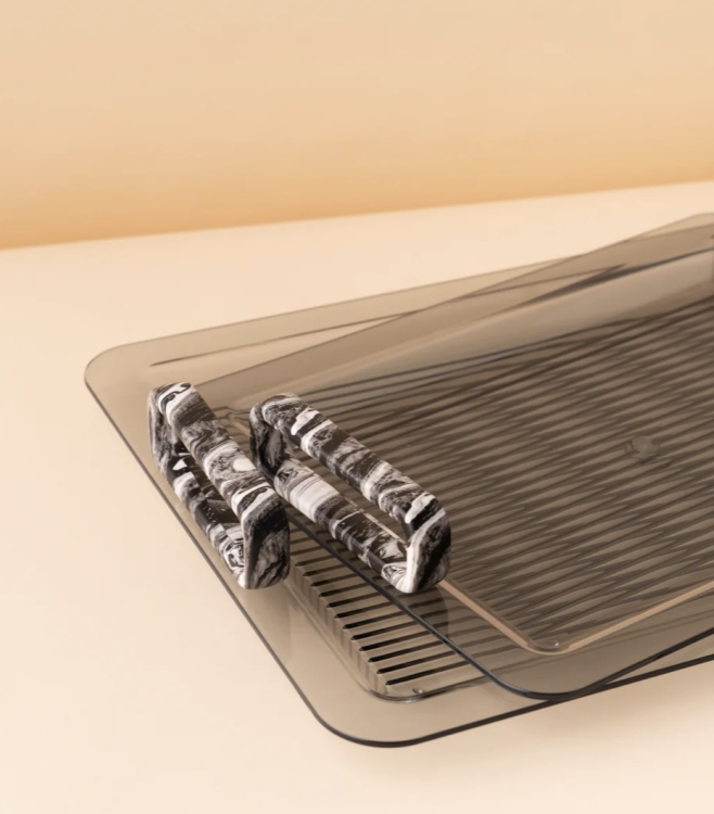 Acrylic trays - set of two 