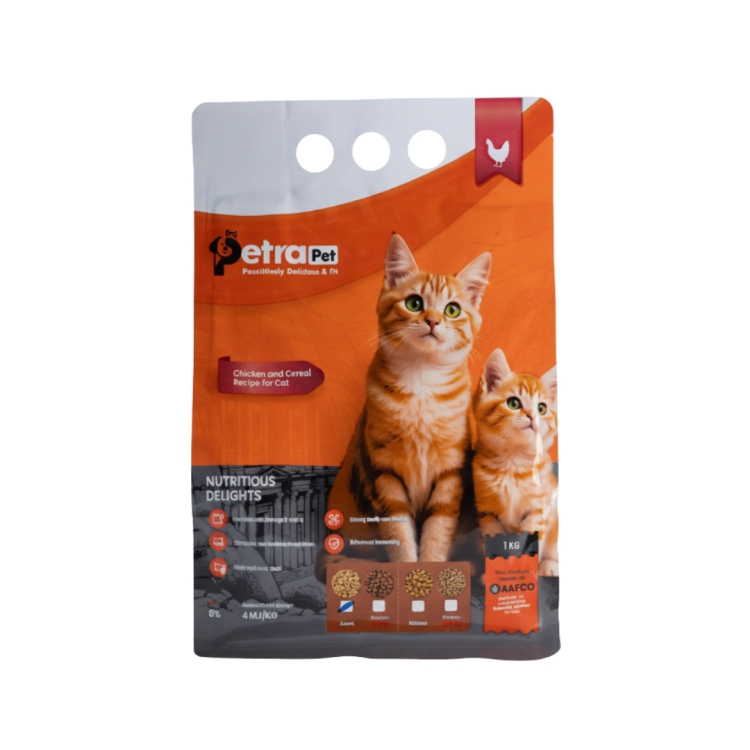 بترا بيت طعام جاف للقطط الصغيرة والكبيرة بنكهة الدجاج