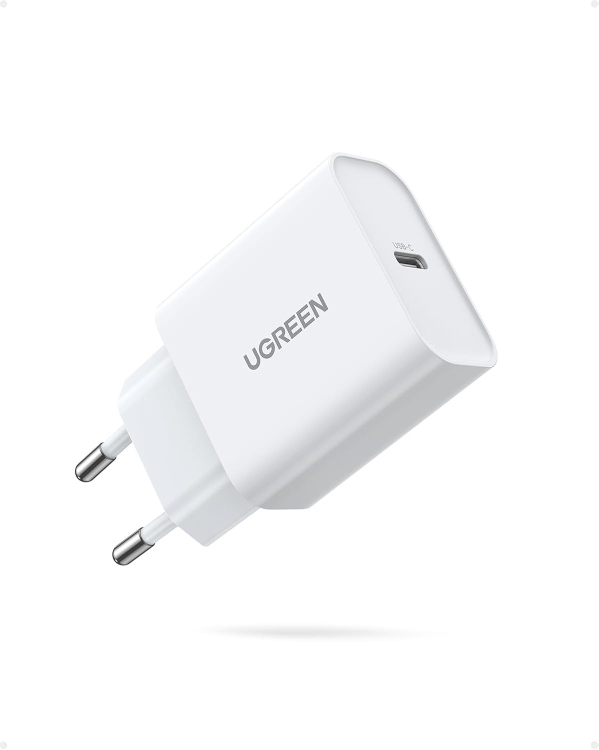 UGREEN CD137 60450 USB-C 20W PD CHARGER E
WHITE