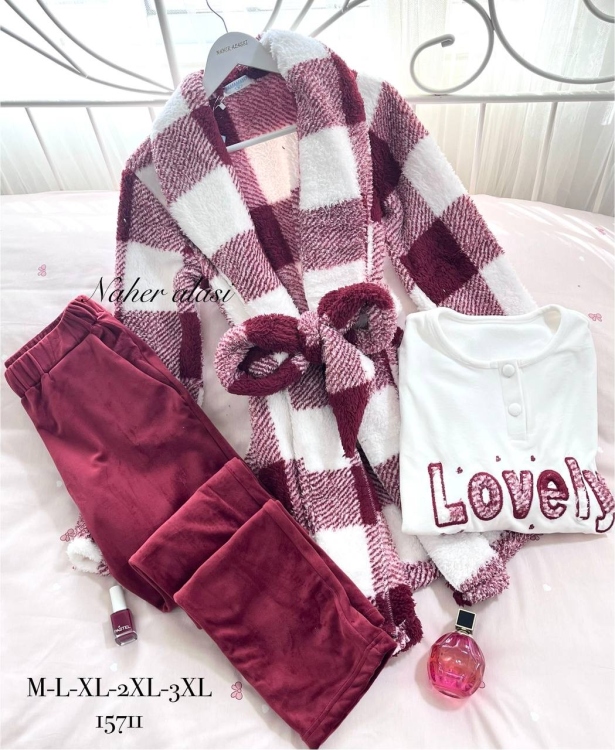 بيجامه 3 قطع نفاس 
