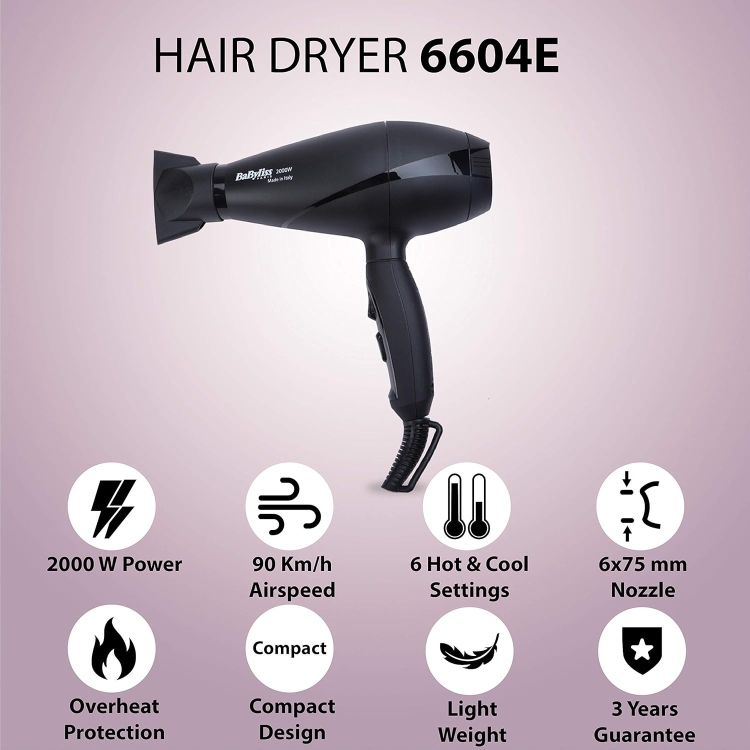 بيبيليس Le Pro Light 2000 واط - مجفف شعر احترافي