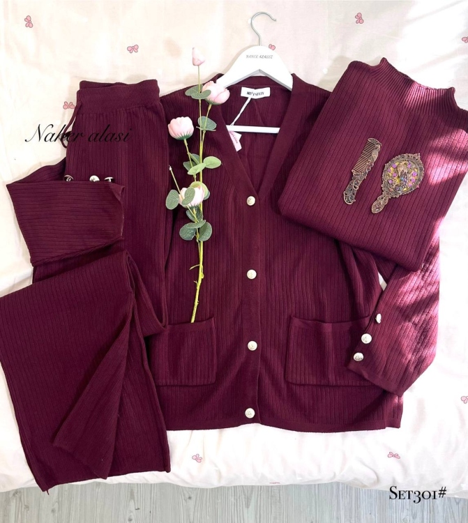 طقم تريكو  3 قطع 