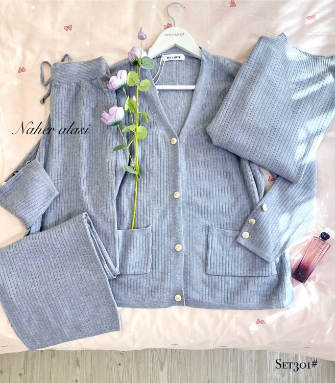 طقم تريكو  3 قطع 