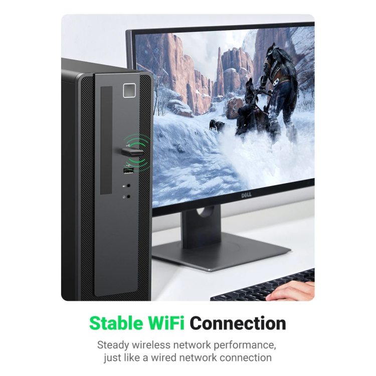 UGREEN 20204 AC650 11AC DUAL BAND 5GHZ - 2.4GHZ WIRELESS USB ADAPTER