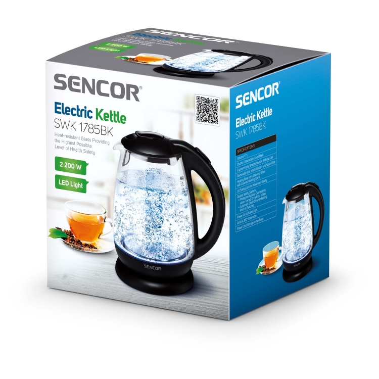 غلاية كهربائية Sencor SWK 1785BK - قدرة 2200 واط