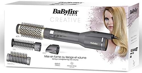 فرشاة تصفيف الشعر BaByliss Creative للشعر المتوسط والطويل - سيراميك ذهبي