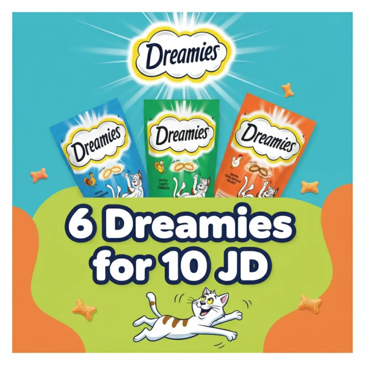 Dreamies Mega Treat Pack – 6 for 10 JD