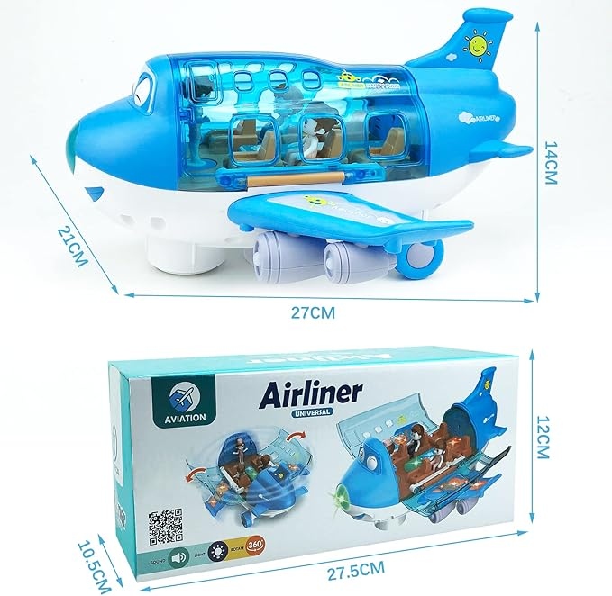 لعبة طائرة هوائية بامب اند جو اكشن مع اضواء LED