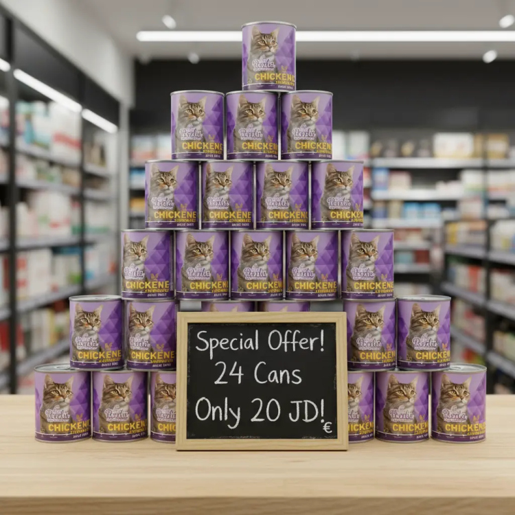 Cat Wet Food Mega Pack – 24 Cans for Only 20 JD!