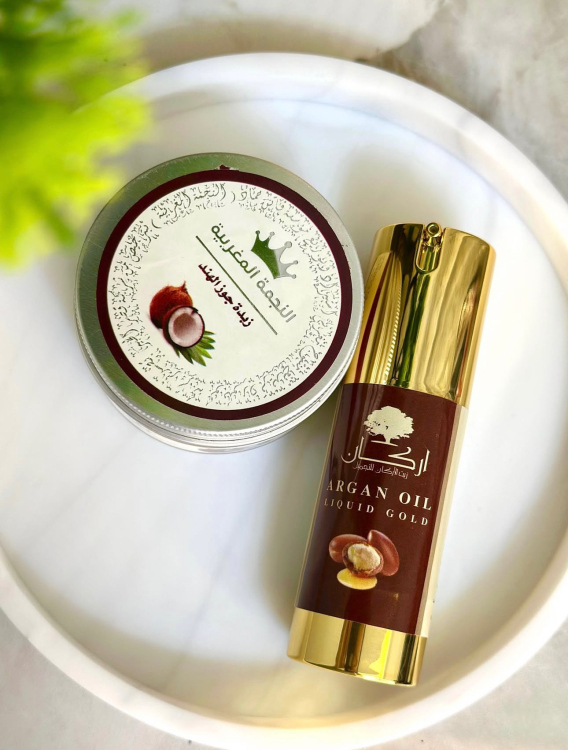 بكج زيت الارغان و زبدة جوز الهند للشعر 
