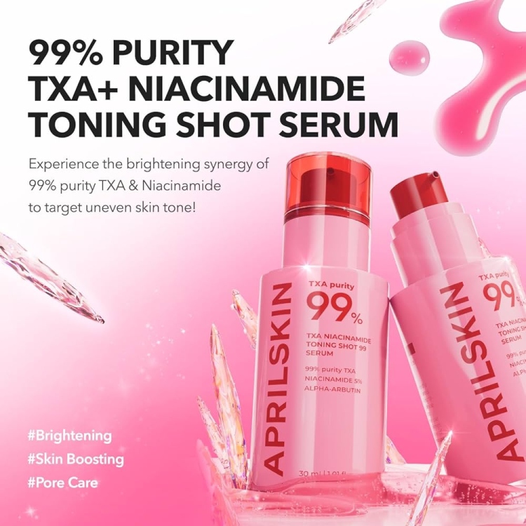 APRILSKIN TXA Niacinamide Toning Shot 99 Serum سيروم مكافحة التصبغات ومشاكل المسام