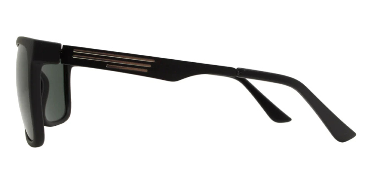 EyeframesInt-DY-PL-Kyo, Polarized Retro Square Plastic Sunglasses, Assorted Colors