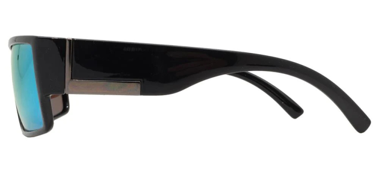 EyeframesInt-DY-PL-Riv, Flat Top Rectangular Sport Sunglasses, Assorted Colors