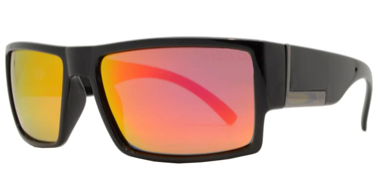 EyeframesInt-DY-PL-Riv, Flat Top Rectangular Sport Sunglasses, Assorted Colors