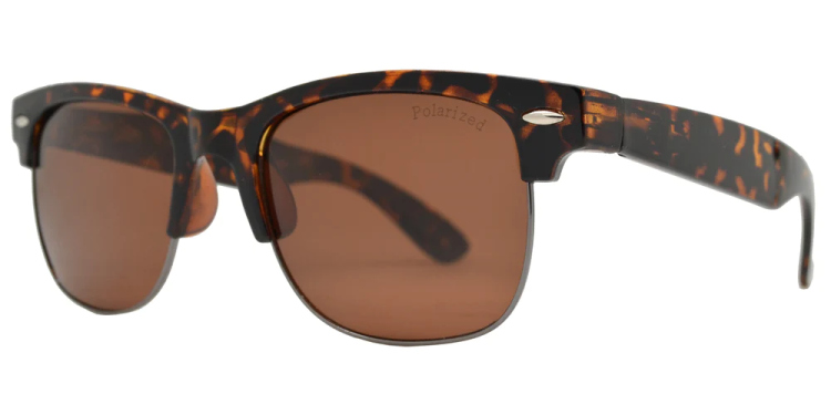 EyeframesInt-DY-PL117583, Classic Half Rimmed  Sunglasses, Assorted Colors 