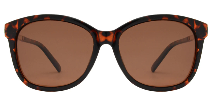 EyeframesInt-DY-PL118107, Women Temple Polarized Plastic Sunglasses, Assorted Colors