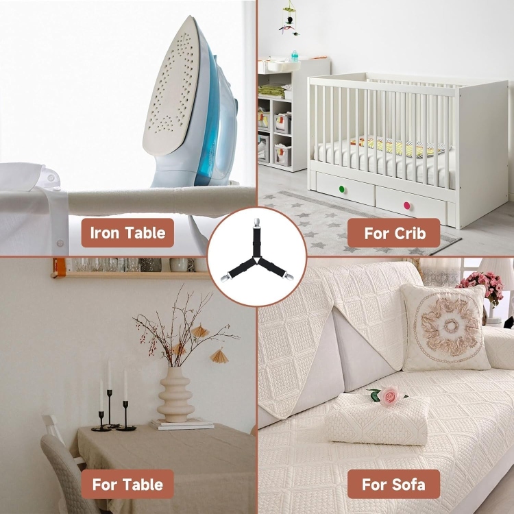 أشرطة تثبيت ملائة السرير