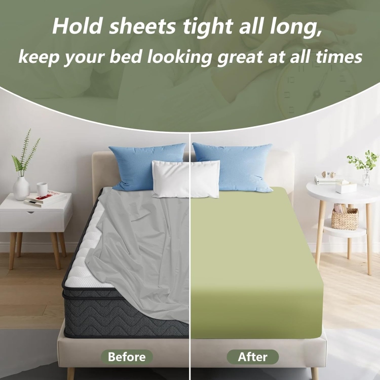 أشرطة تثبيت ملائة السرير