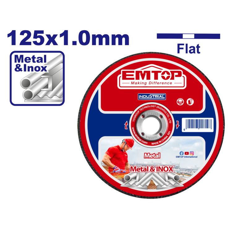 فيبر قص ستانلس  EACD101251             4.5 " × 1.0 