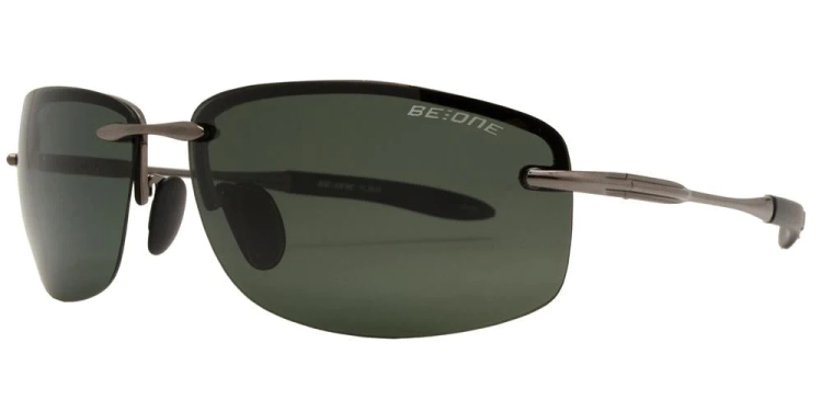EyeframesInt-DY-PL113625 - Polarized Men Rimless Sport Metal Sunglasses, Assorted Colors