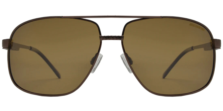 EyeframesInt-DY-PL113924 - 1.1 MM Polarized Square Aviator Metal Sunglasses, Assorted Colors