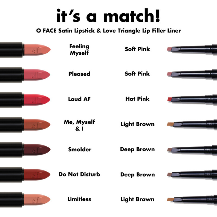 Elf, O FACE Satin Lipstick 