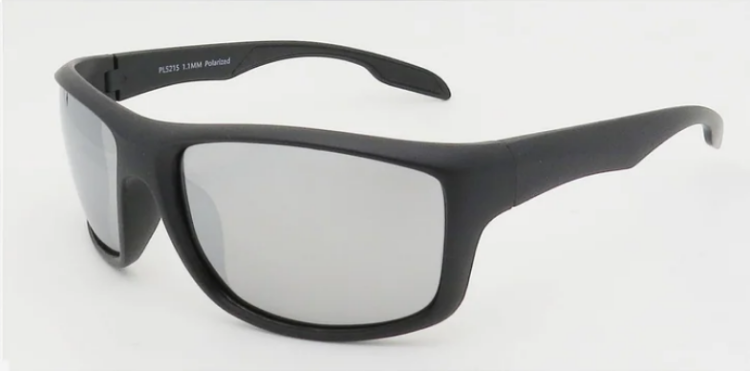 EyeframesInt-DY-PL115215 - Polarized Plastic Sports Sunglasses, Assorted Colors