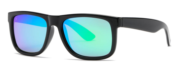 EyeframesInt-DY-PL117619, Shinny Black RVC Sunglasses, Assorted Colors