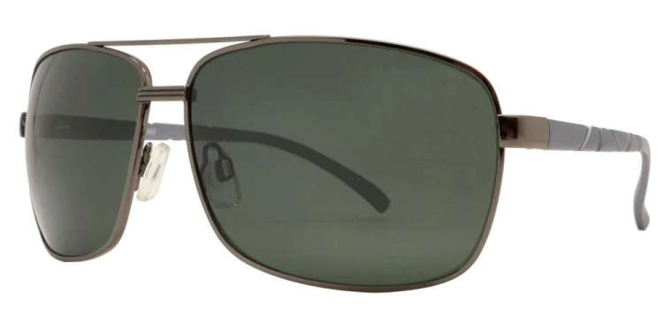 EyeframesInt-DY-PL11960 - Aluminum Square Aviator  Sunglasses, Assorted Colors