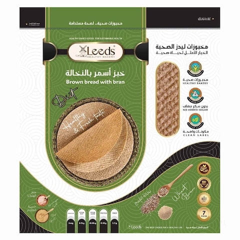 خبز اسمر بالنخاله ليدز 470 غم