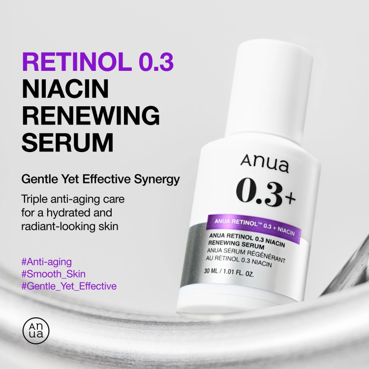 Anua Nano Retinol 0.3% + Niacin Renewing Serum سيروم الريتنول انوا