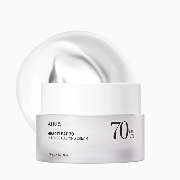 Anua Heartleaf 70+ ceramide intense Calming cream مرطب للبشرة مهدئ بخلاصة اوراق القلب