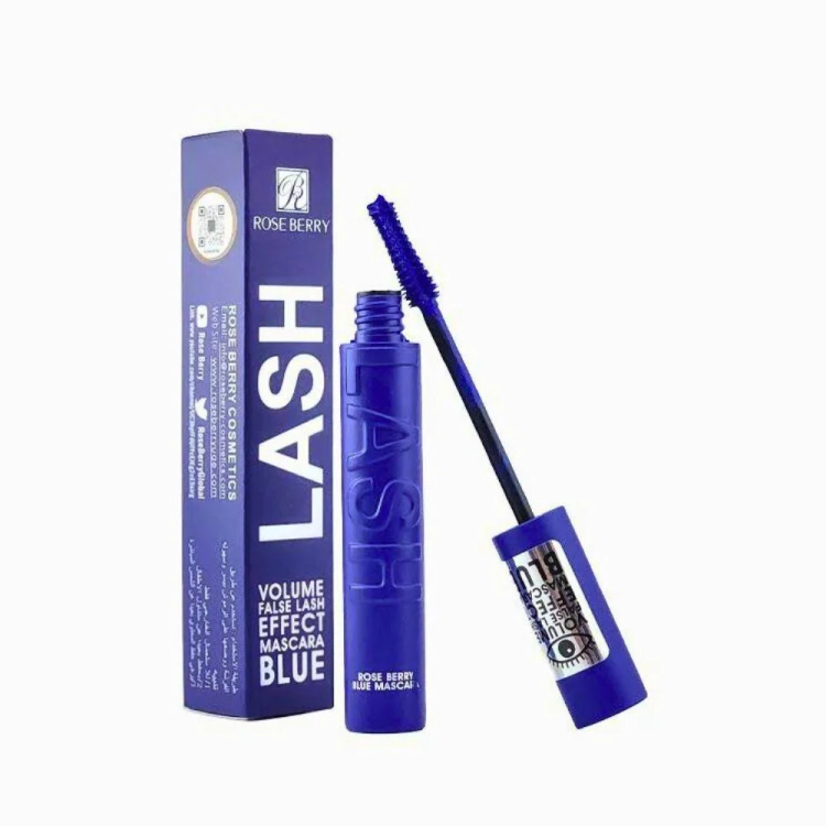 ماسكارا لاش لتكثيف الرموش ضد الماء لون ازرق من روز بيري بحجم  14 مل